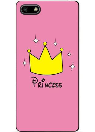 Силіконовий бампер чохол для huawei y5 prime 2018 з малюнком princess