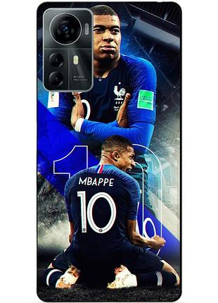 Силиконовый бампер чехол для zte blade a72s с рисунком mbappe франция мбаппе