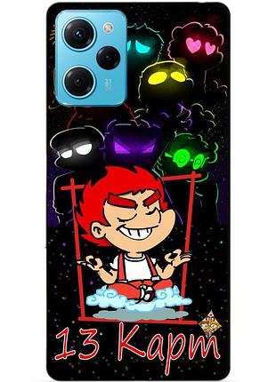 Силіконовий бампер чохол для xiaomi redmi note 12 pro speed edition з героїм 13 карт данте