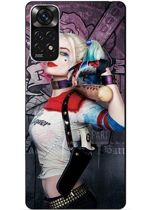 Силіконовий чохол бампер для xiaomi redmi note 11s / note 11 з малюнком харлі квінн