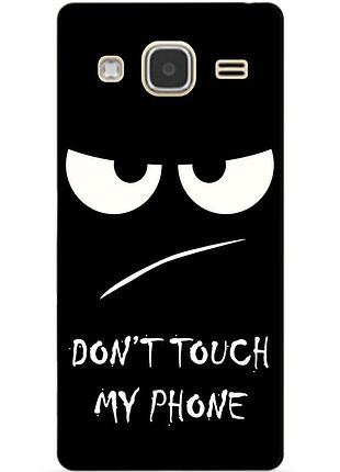 Чохол силіконовий бампер для samsung galaxy j3 j300 з малюнком dont touch