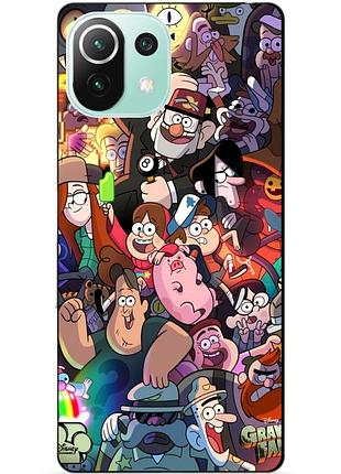 Силіконовий чохол бампер для xiaomi mi 11 lite з малюнком гравіті фолз gravity falls