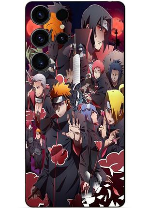 Чехол силиконовый бампер для samsung s23 ultra с рисунком наруто naruto аниме
