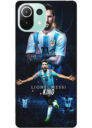 Силіконовий чохол бампер для xiaomi mi 11 lite з малюнком messi or мессі