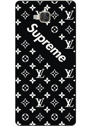 Чохол силіконовий бампер для huawei y6 pro з малюнком supreme lv