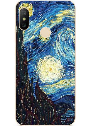 Силіконовий бампер для huawei p smart 2019 з малюнком місячна ніч