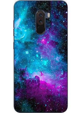 Силиконовый чехол для xiaomi pocophone f1 с рисунком галактика
