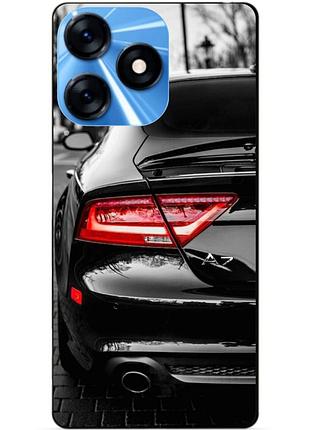 Силиконовый чехол бампер для tecno spark 10 с рисунком audi ауди машина авто