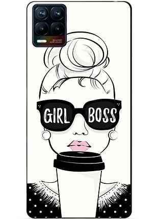 Силиконовый чехол бампер для realme 8 / 8 pro с рисунком girl boss