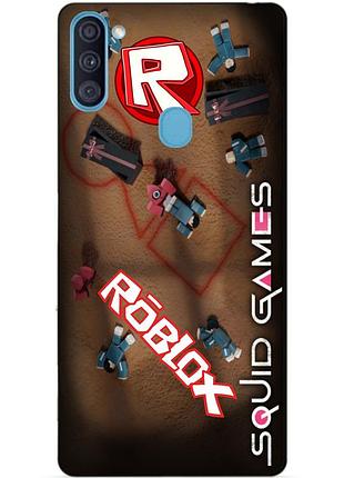 Силіконовий бампер чохол для samsung a11 galaxy a115f roblox гра в кальмара