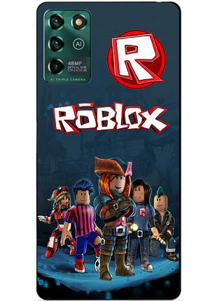 Силіконовий чохол бампер для zte blade v30 vita з малюнком roblox роблокс