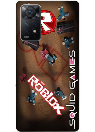 Силиконовий бампер чехол для xiaomi redmi note 11 pro roblox гра в кальмара