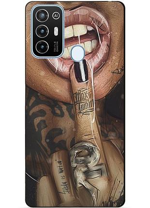 Силіконовий бампер чохол для zte blade a52 з малюнком swag