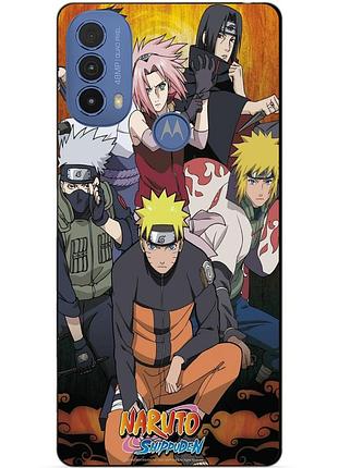 Силіконовий чохол бампер для motorola moto e40 з малюнком naruto наруто аніме