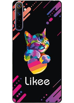 Силіконовий чохол бампер для realme 6 з малюнком likee