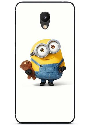 Чохол силіконовий бампер для meizu m5 з малюнком міньйон