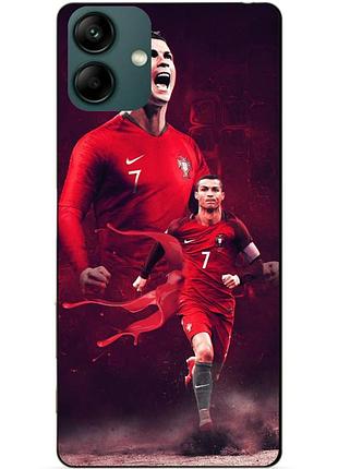 Силіконовий бампер чохол для samsung a04 з малюнком ronaldo португалія