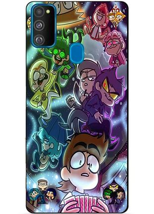 Силиконовый бампер чехол для samsung m30s galaxy m307f с картинкой 13 карт
