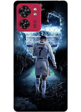 Силіконовий чохол бампер для motorola edge 40 з малюнком ronaldo роналдо