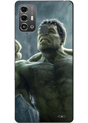 Силіконовий бампер чохол для zte blade a53 pro з малюнком халк hulk