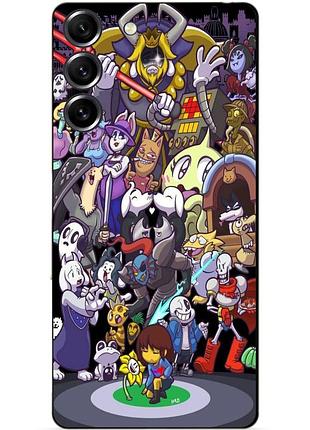 Силиконовый чехол бампер для samsung s23 plus с рисунком undertale андертейл