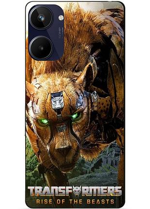 Силиконовый чехол бампер для realme 10 с рисунком читор звероботы трансформеры transformers