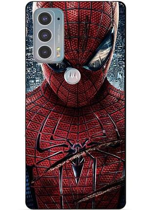 Силиконовый чехол бампер для motorola edge 20 человек паук spider man
