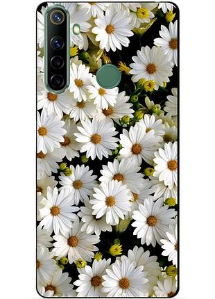 Силіконовий чохол бампер для realme 6i з малюнком ромашки