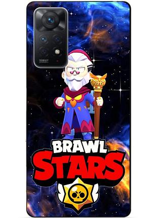 Силиконовый бампер чехол для xiaomi redmi note 11 pro силовая лига космический бравл герои байрон