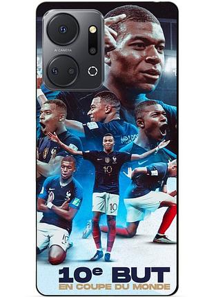 Силіконовий бампер чохол для huawei honor x7a з малюнком мбаппе франція mbappe