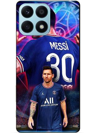 Чехол силиконовый бампер для huawei honor x8a с рисунком месси псж messi