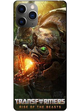 Силіконовий чохол бампер для iphone 11 pro з малюнком райнокс зверобати трансформери transformers