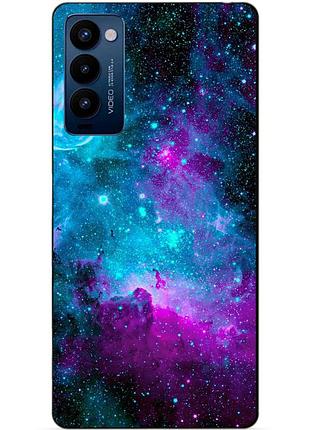 Силиконовий бампер чехол для tecno camon 18p з картинкою галактика