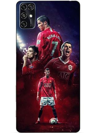 Чехол силиконовый бампер для zte blade v2020 smart с рисунком ronaldo mu роналдо