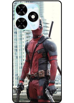 Силіконовий бампер чохол для tecno spark 20c з малюнком deadpool дедпул