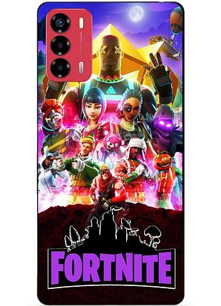 Силіконовий бампер чохол для zte blade v40 vita з малюнком fortnite