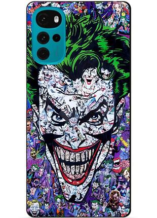 Силіконовий чохол бампер для motorola moto g22 з малюнком джокер joker