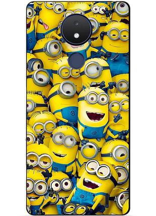 Силіконовий чохол бампер для nokia c21 з малюнком міньйони minion