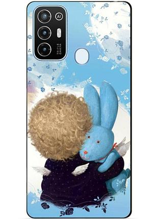 Силіконовий бампер чохол для zte blade a52 з малюнком улюблений зайчик