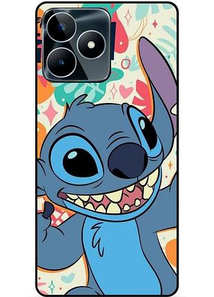 Силіконовий бампер чохол для realme c53 з малюнком stitch стіч