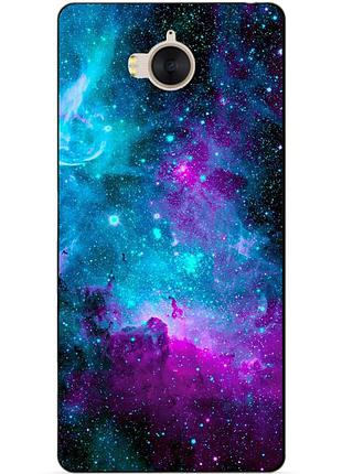 Силиконовый чехол для huawei y5 2017 с картинкой галактика