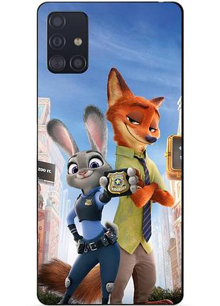 Силіконовий чохол бампер для samsung a71 з малюнком джуді зверополіс zootopia