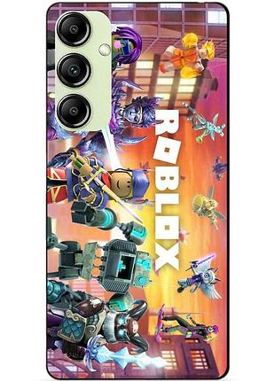 Силіконовий чохол бампер для samsung a04s з картинкою роблокс roblox