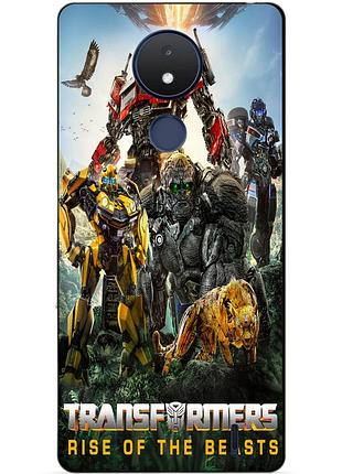 Силіконовий чохол бампер для nokia c21 зверобати трансформери transformers