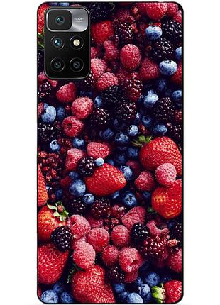Силіконовий бампер чохол для xiaomi redmi note 11 з малюнком ягоди