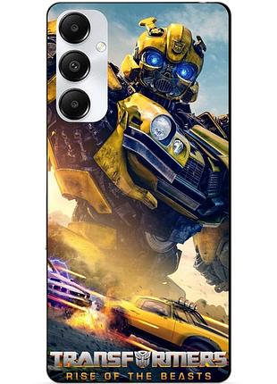 Силиконовый чехол бампер для samsung a05s с рисунком bumblebee бамблби трансформеры