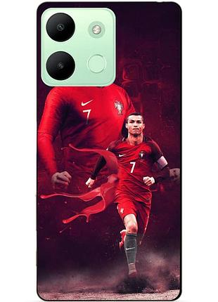 Чехол силиконовый бампер для infinix smart 7 hd с рисунком ronaldo португалия роналдо