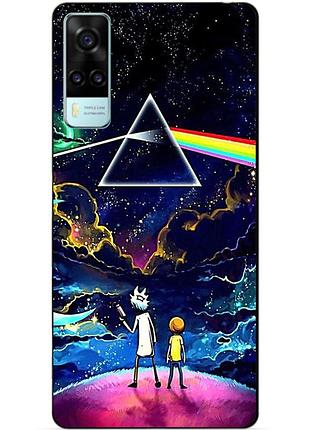 Силіконовий бампер чохол для vivo y31 / y53s з малюнком рік і морті rick and morty