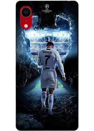 Силіконовий чохол бампер для iphone xr з малюнком ronaldo роналдо