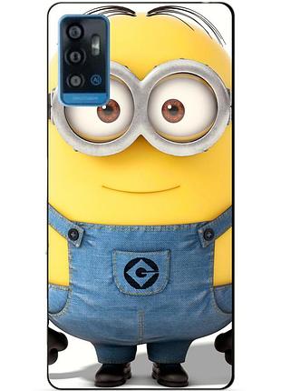 Силіконовий чохол бампер для zte blade a71 з малюнком міньйон стюарт minion